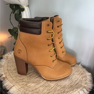 Timberland Women's Tillston 6 inch Wheat Leather Boots